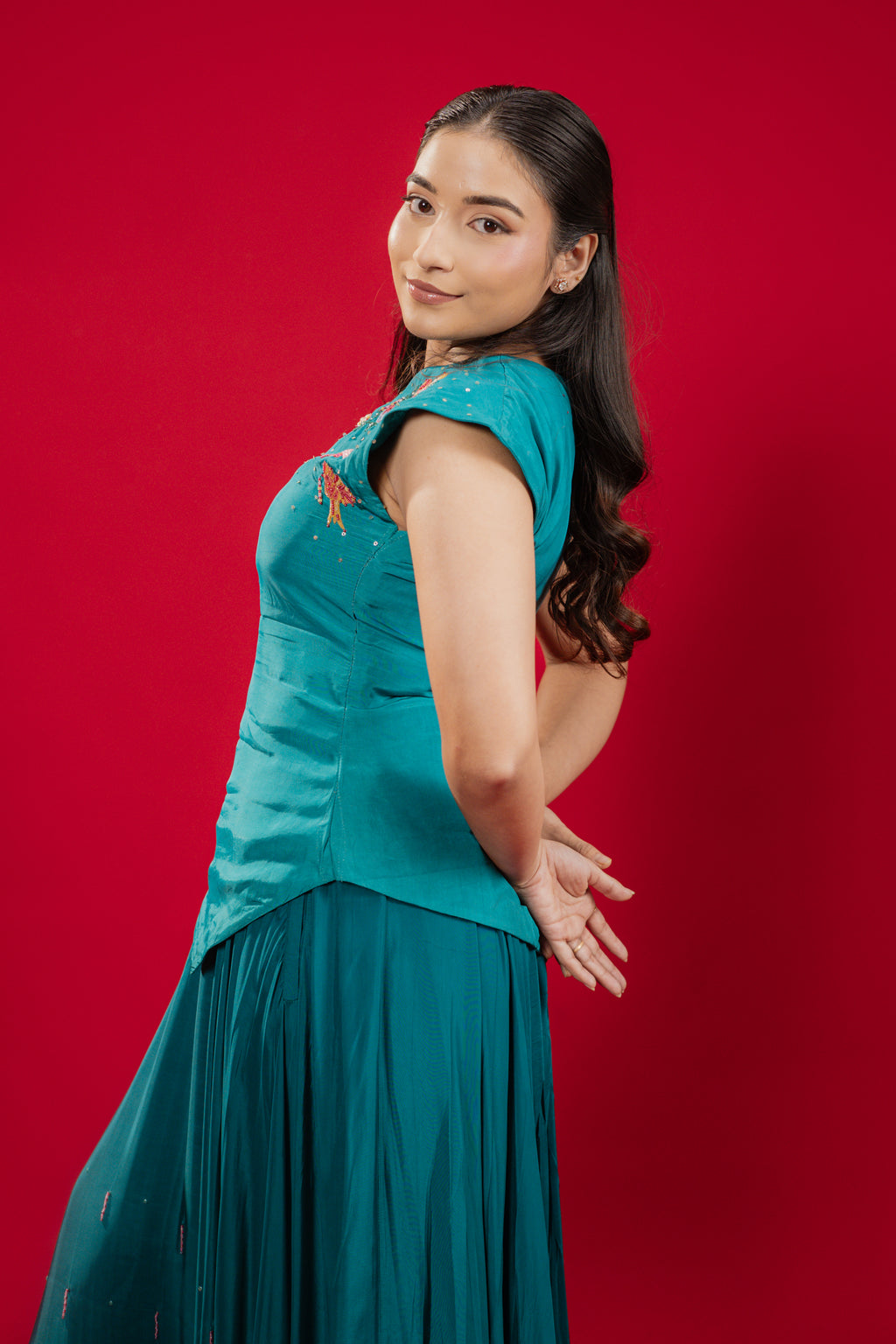 NOVA — Blouse in Teal