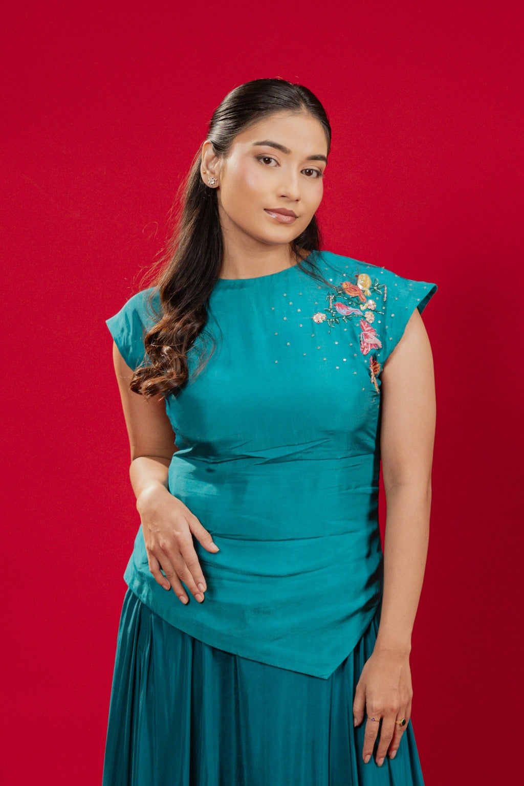 NOVA — Blouse in Teal
